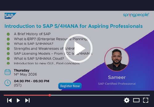 Introduction to SAP S/4HANA for Aspiring Professionals Logo background_image